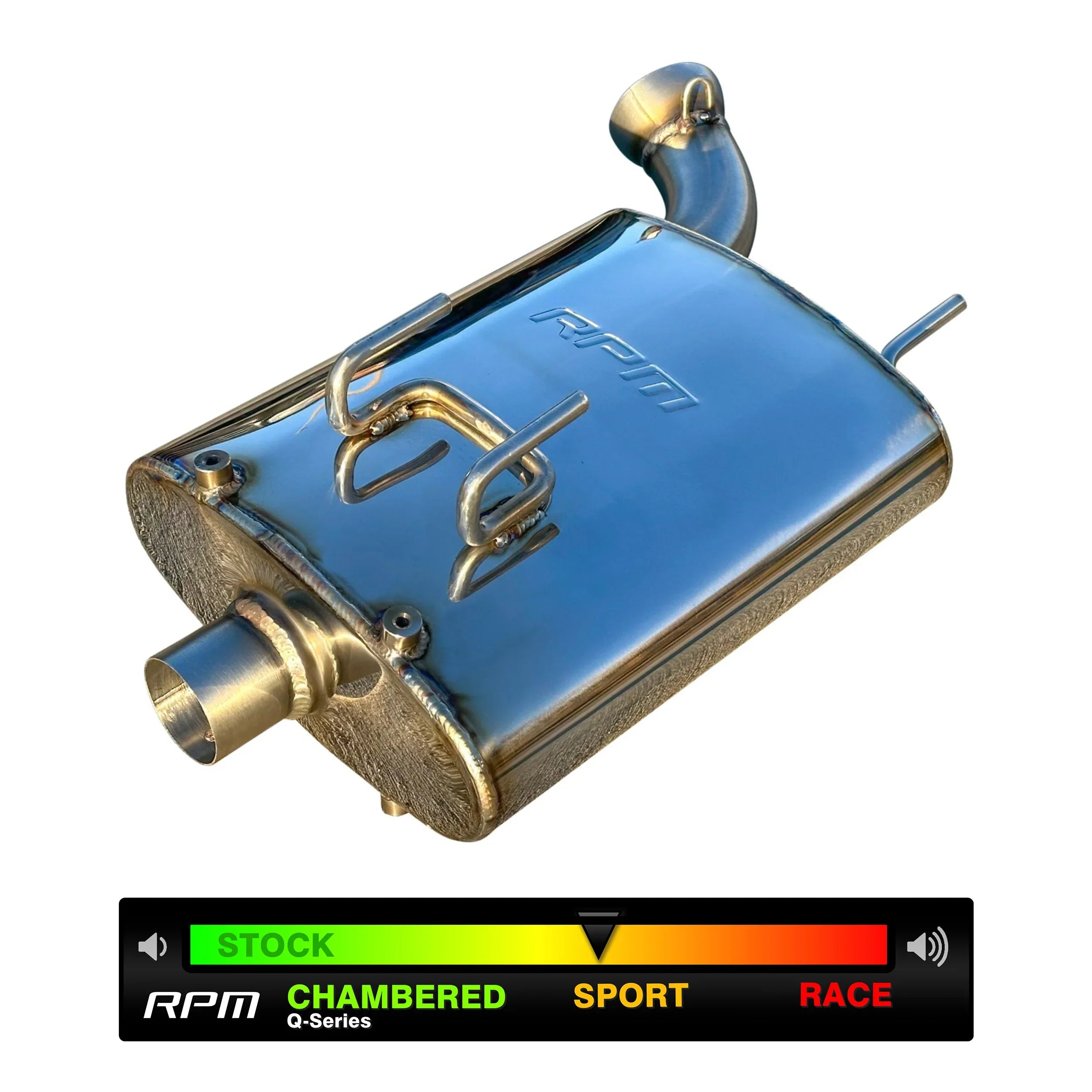 Photo of RPM SXS - RPM Polaris Scrambler & Sportsman 1000S Sport Muffler Slip On Performance Exhaust by RPM SXS - Premium Exhaust for UTVs / Side by Sides