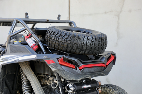 Photo of Spare Tire Carrier - RZR XP1000/Turbo by Trinity Racing - Premium Tire Carrier for UTVs / Side by Sides
