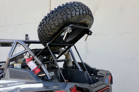Photo of Spare Tire Carrier - RZR XP1000/Turbo by Trinity Racing - Premium Tire Carrier for UTVs / Side by Sides