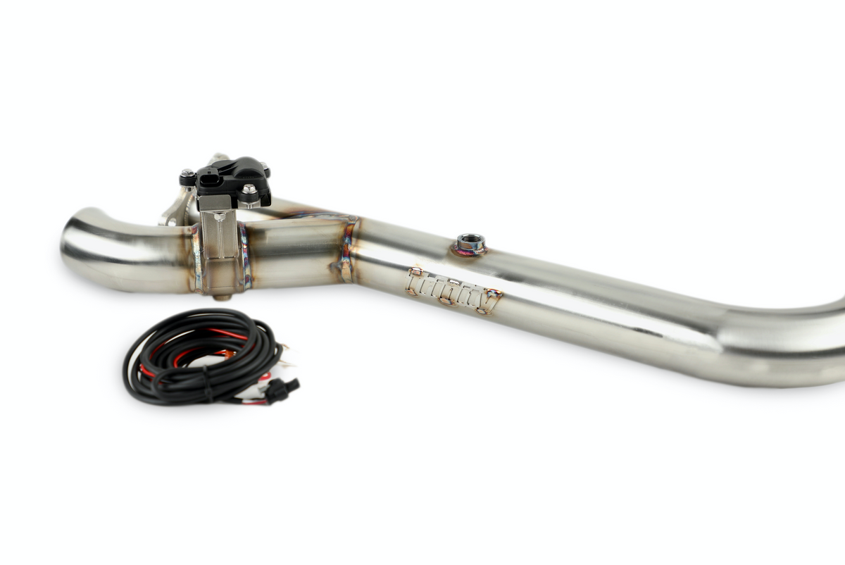 Photo of Trinity Racing SIDE PIECE Header Pipe with Electronic Cutout - RZR PRO XP / TURBO R by Trinity Racing - Premium Exhaust Systems & Components for UTVs / Side by Sides