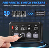 Photo of 8-Gang Switch Panel With RGB And Remote Control Bluetooth App by GGLighting - Premium for UTVs / Side by Sides