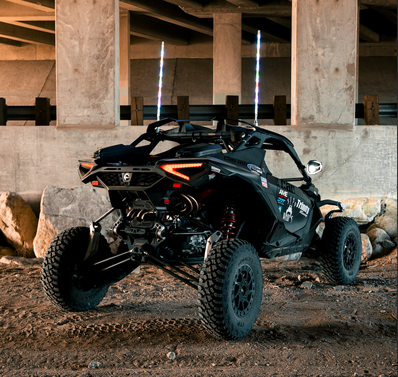 Photo of 1x 187 CHALK LINE LED Whips (single) by 5150 Whips - Premium LED Light Whips & Rock Lights for UTVs / Side by Sides