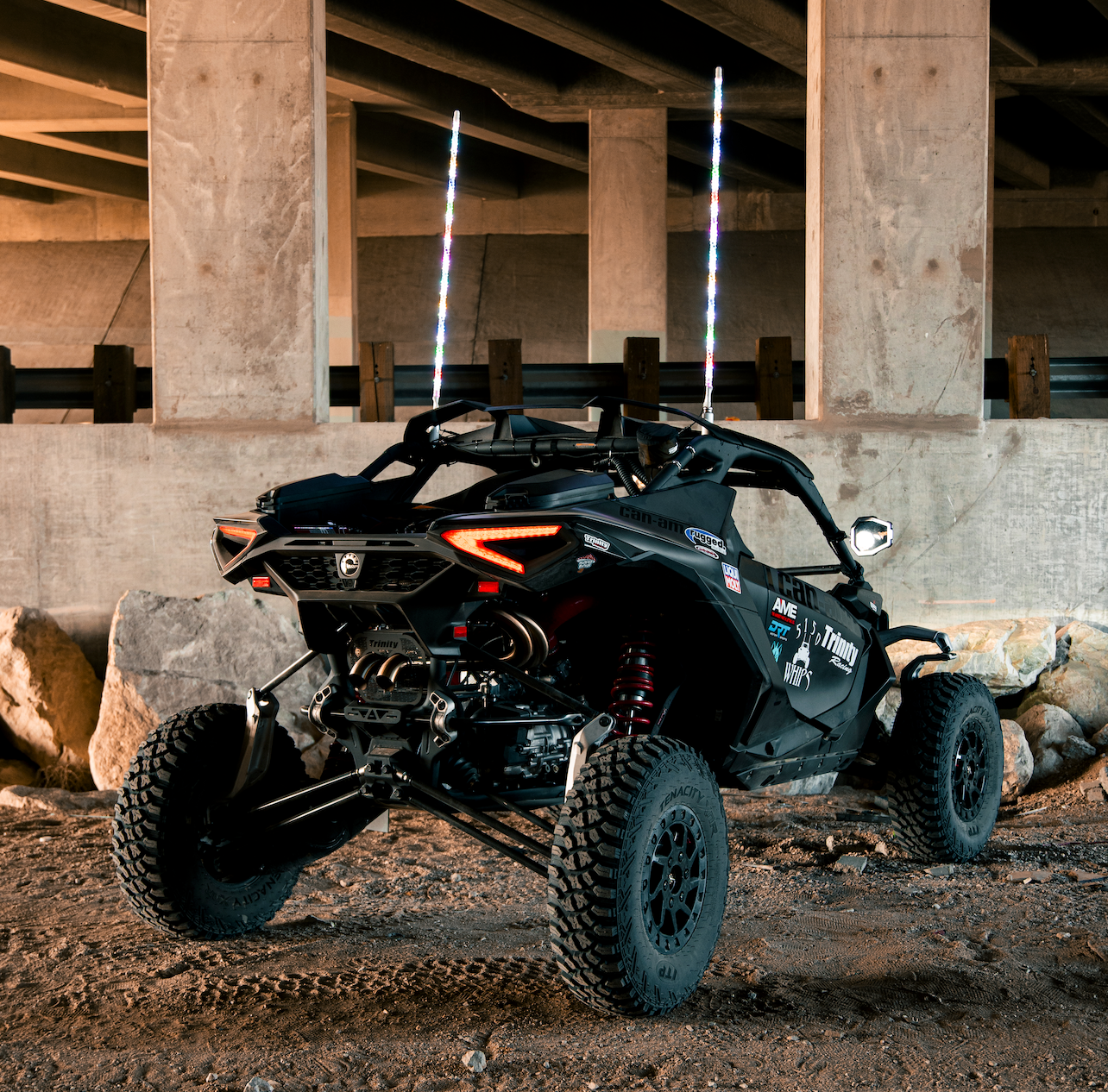 Photo of 1x 187 CHALK LINE LED Whips (single) by 5150 Whips - Premium LED Light Whips & Rock Lights for UTVs / Side by Sides