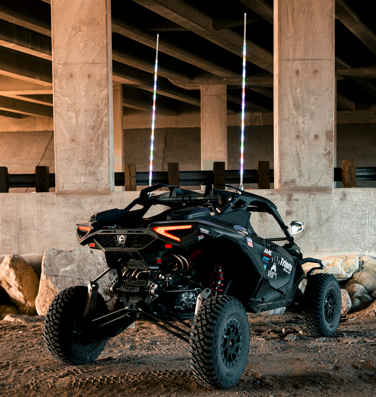 Photo of 1x 187 CHALK LINE LED Whips (single) by 5150 Whips - Premium LED Light Whips & Rock Lights for UTVs / Side by Sides