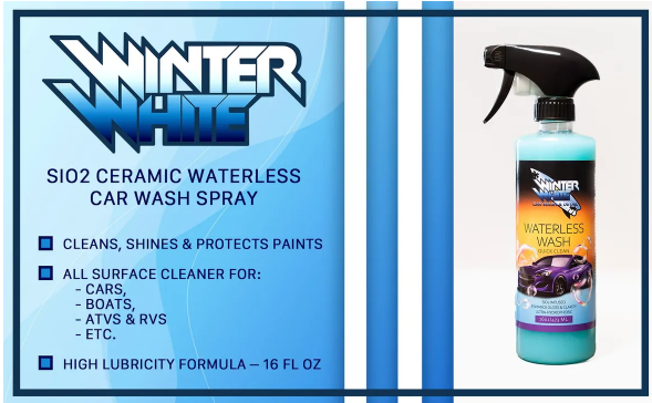 Photo of Waterless Wash + SiO2 & Hydrophobic Formulation by Winter White - Premium Cleaning Supplies for UTVs / Side by Sides