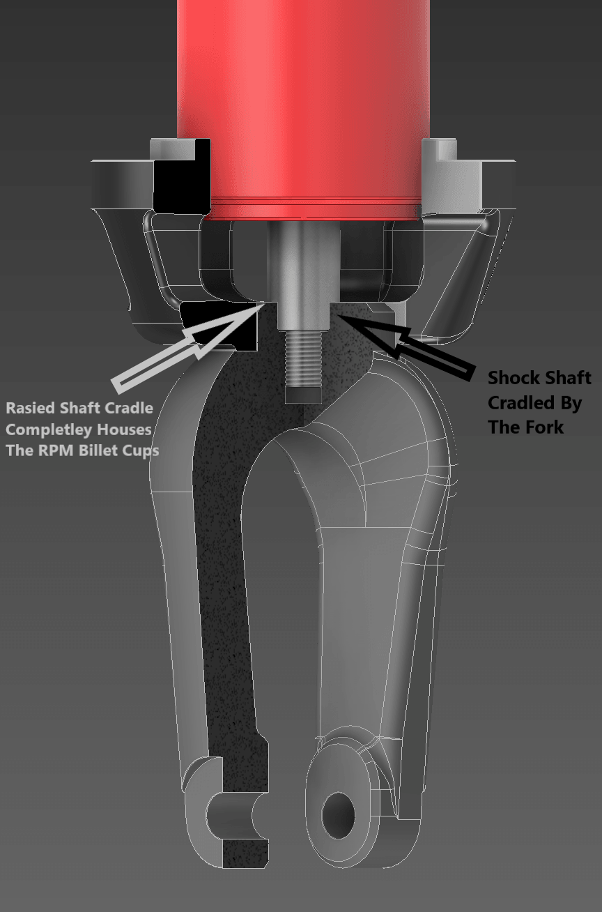 Photo of RPM SXS RPM Pro R, Pro S & Turbo R Billet Lower Front Shock Tuning Fork by RPM SXS - Premium for UTVs / Side by Sides