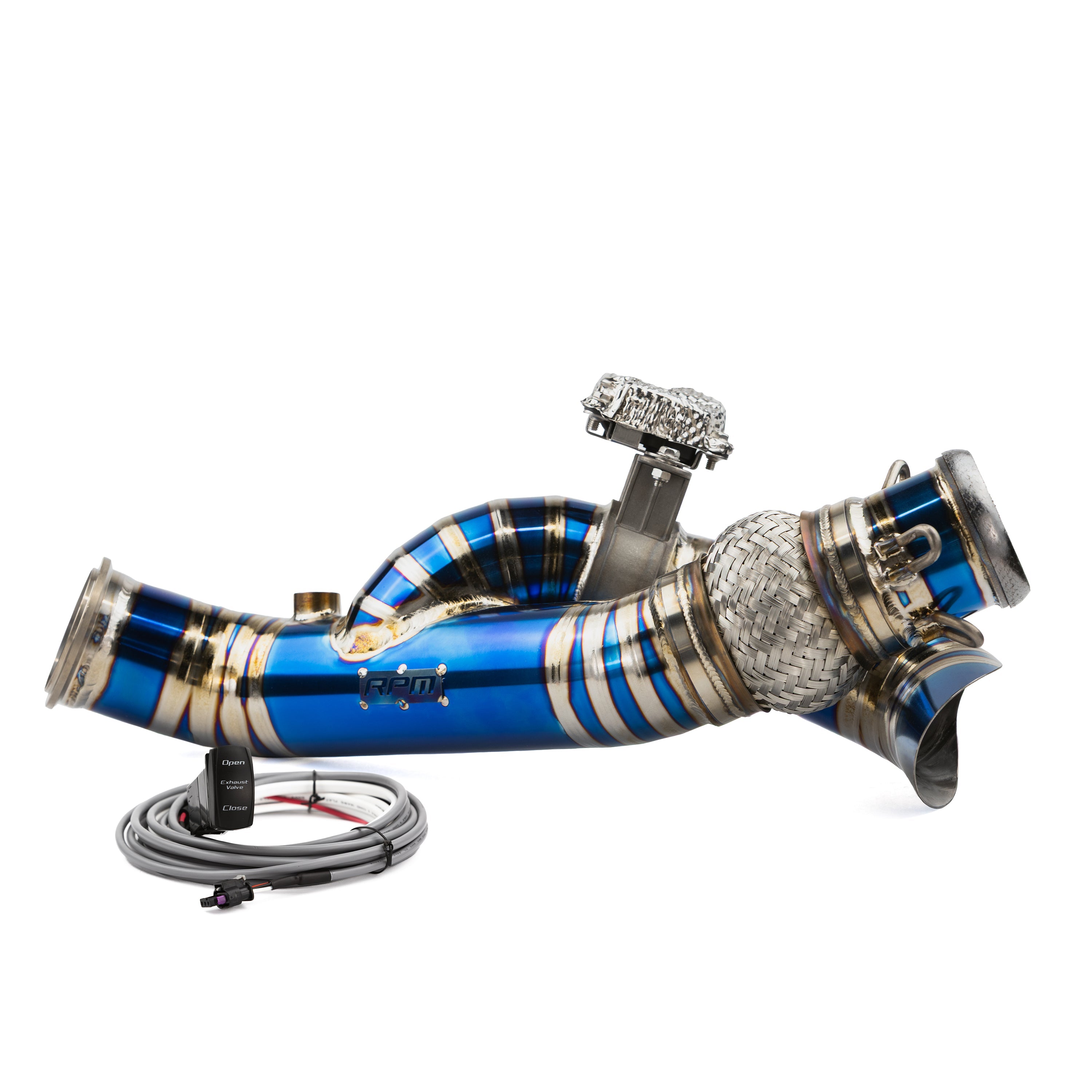 Photo of RPM SXS - RPM Maverick R Titanium 3" Side Exit E-Valve Down Pipe - 2 Seat & MAX by RPM SXS - Premium for UTVs / Side by Sides