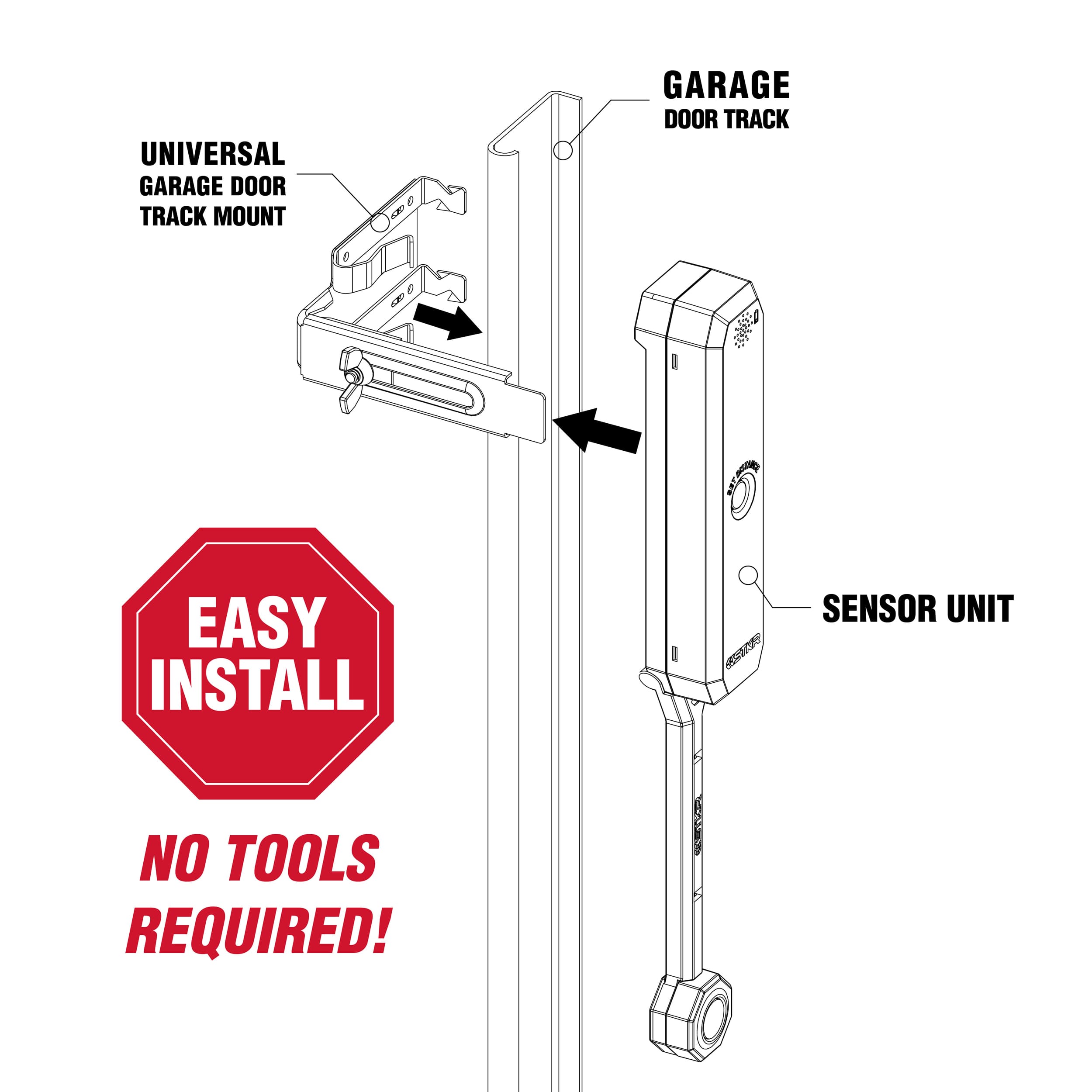 Photo of Adjustable Garage Side Parking Sensor by STKR Concepts - Premium Garage Parking Assist for UTVs / Side by Sides