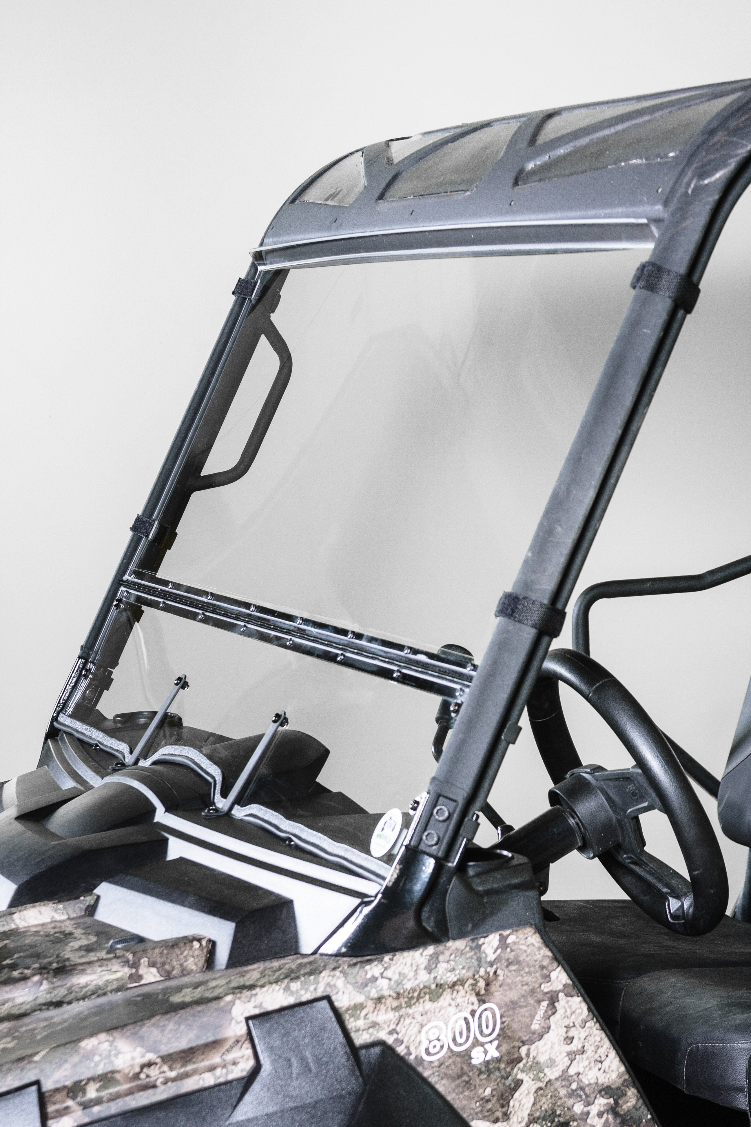 Photo of 2018-2024 ARCTIC CAT PROWLER PRO WITH PRO FIT FRAME (COMPATIBLE WITH TRACKER 800SX) TILTING UTV WINDSHIELD - FOR SOFT OR NO TOP (TK00275, TK00276 & TK00422) by TerraRider UTV Windshields & Accessories - Premium for UTVs / Side by Sides