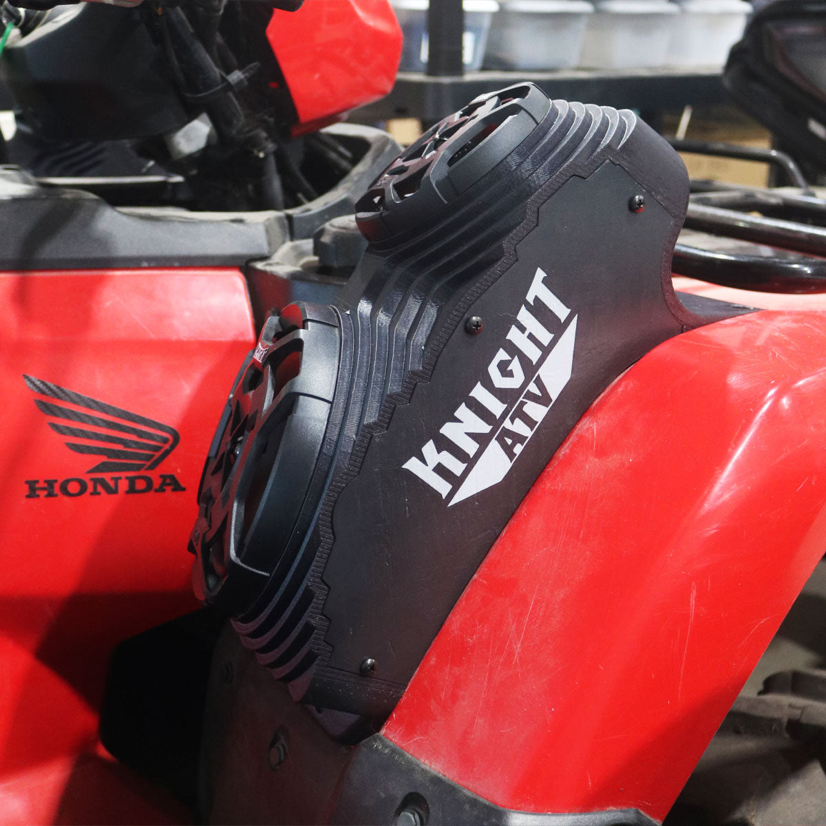 Photo of 2014+ Honda Foreman and Rubicon Double Fender Speaker Housings Only by Knight ATV - Premium Power Sports for UTVs / Side by Sides