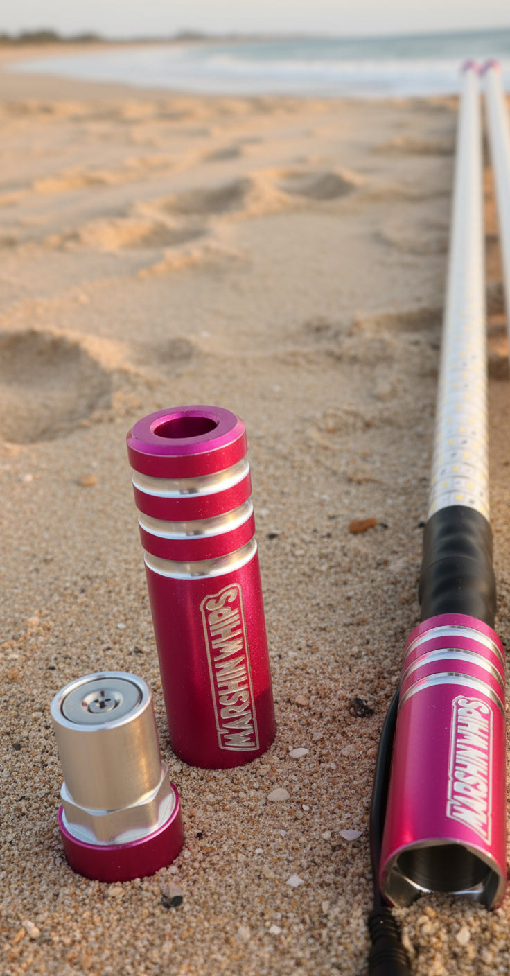 Photo of Game Changer LED Whip - Red, White & Blue Single Edition by Marshin Whips - Premium for UTVs / Side by Sides