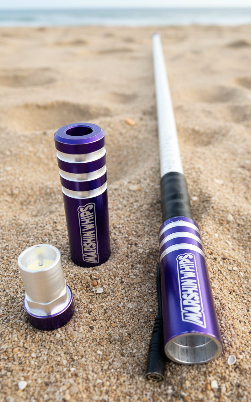 Photo of Game Changer LED Whip - Vibrant Purple Single by Marshin Whips - Premium for UTVs / Side by Sides
