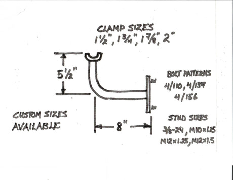 Photo of Single Clamp Spare Tire Mount by Factory UTV - Premium Spare Tire Mounts for UTVs / Side by Sides