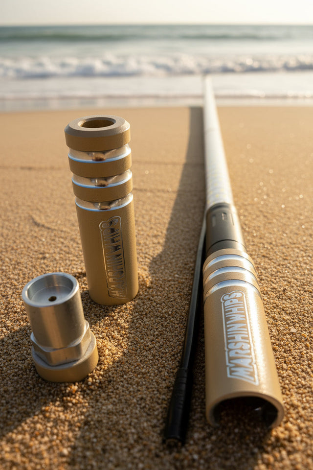 Photo of Game Changer LED Whip - Desert Tan Single by Marshin Whips - Premium for UTVs / Side by Sides