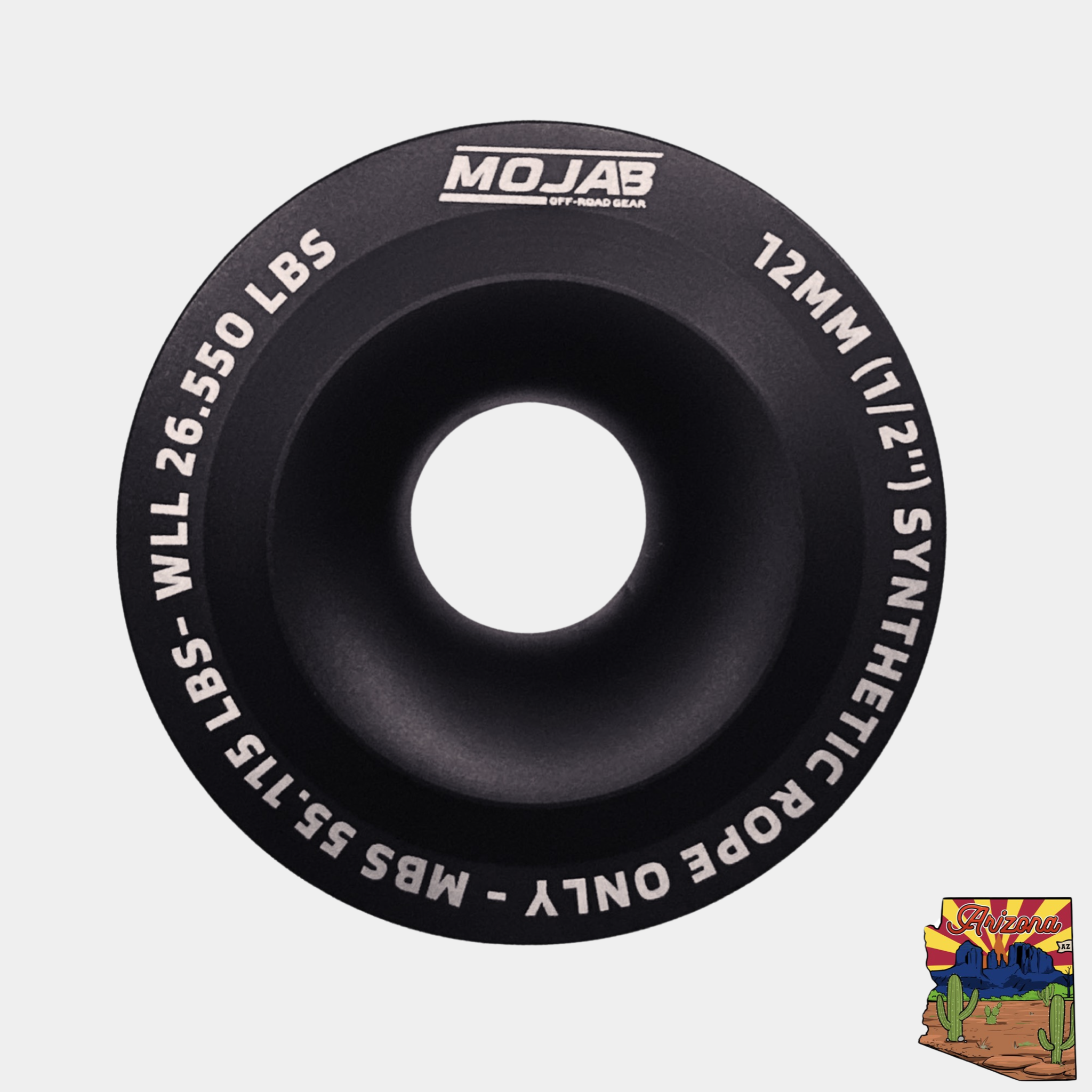 Photo of XL Snatch ring (diameter 4.7'') LIFETIME WARRANTY* by MOJAB OFFROAD - Premium Snatch ring for UTVs / Side by Sides
