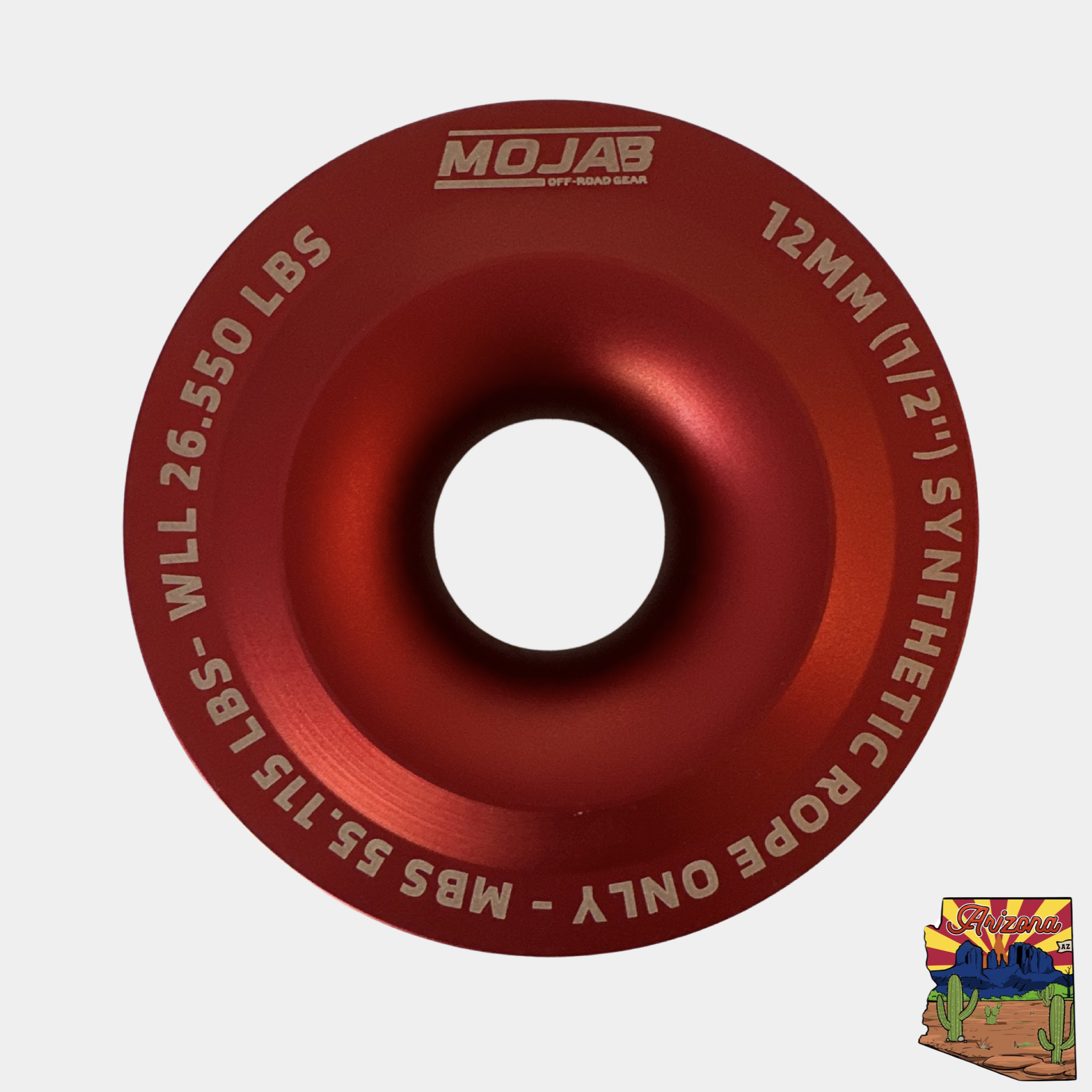 Photo of XL Snatch ring (diameter 4.7'') LIFETIME WARRANTY* by MOJAB OFFROAD - Premium Snatch ring for UTVs / Side by Sides