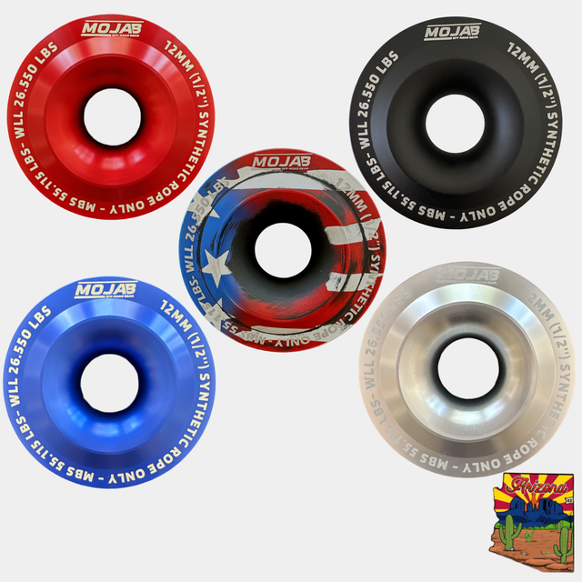 Photo of XL Snatch ring (diameter 4.7'') LIFETIME WARRANTY* by MOJAB OFFROAD - Premium Snatch ring for UTVs / Side by Sides