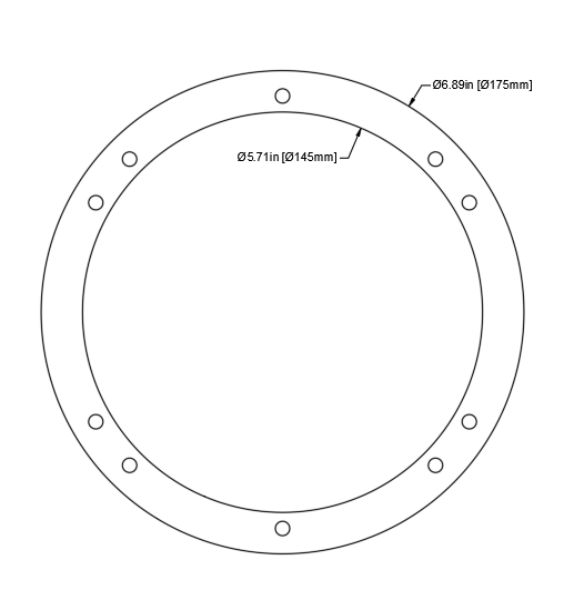 Photo of KS23 6.5" Speaker Spacer Ring by Knight ATV - Premium for UTVs / Side by Sides
