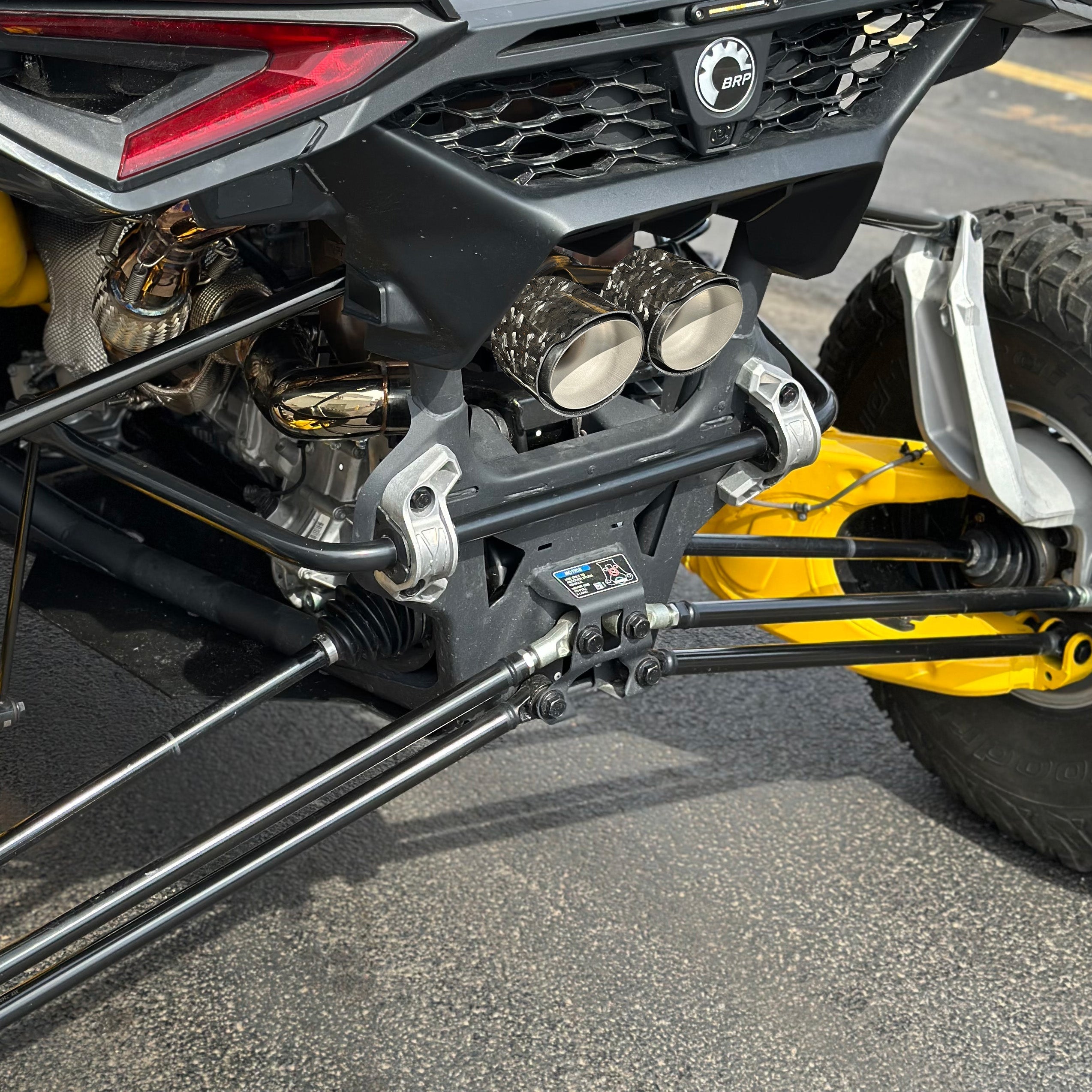 Photo of RPM SXS RPM Maverick R Carbon / Colored Dual Exhaust Tips by RPM SXS - Premium for UTVs / Side by Sides