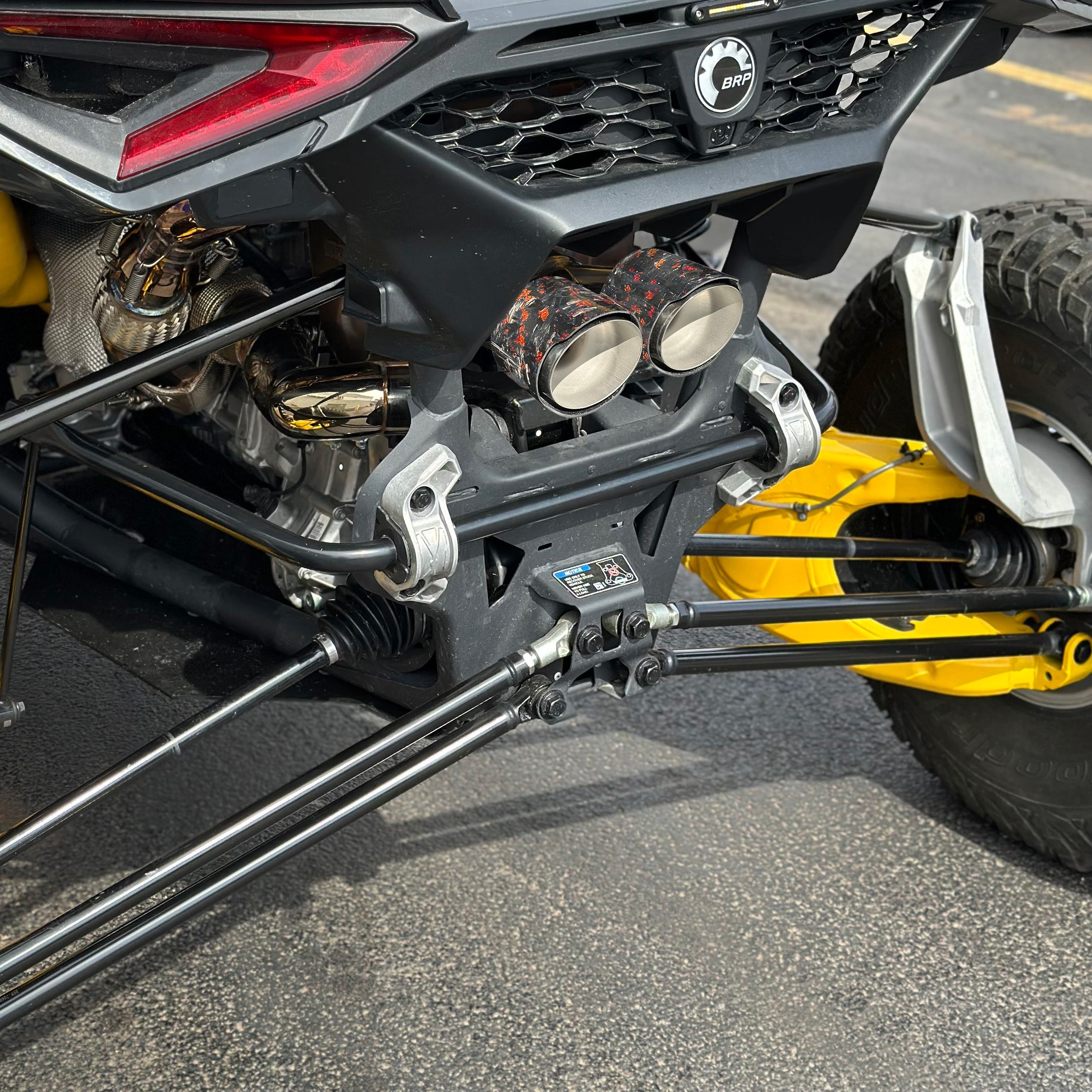 Photo of RPM SXS RPM Maverick R Carbon / Colored Dual Exhaust Tips by RPM SXS - Premium for UTVs / Side by Sides