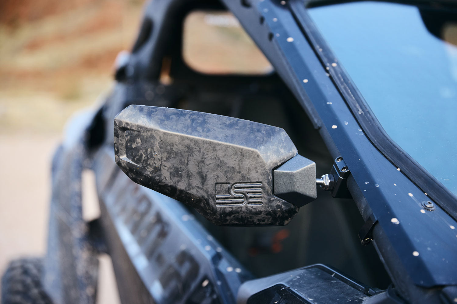 Photo of Carbon Fiber UTV Mirrors – Universal Clamp-On Set by Super Comp - Premium for UTVs / Side by Sides