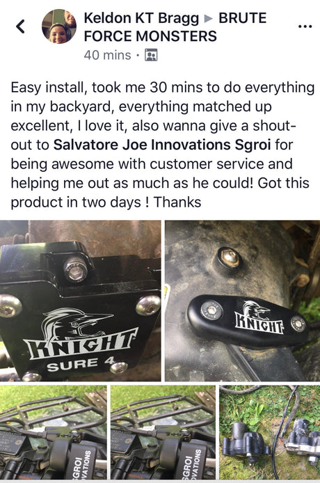 Photo of Brute Force - Prairie Sure 4 Manual 2WD 4WD Actuator Kit by Knight ATV - Premium Power Sports for UTVs / Side by Sides