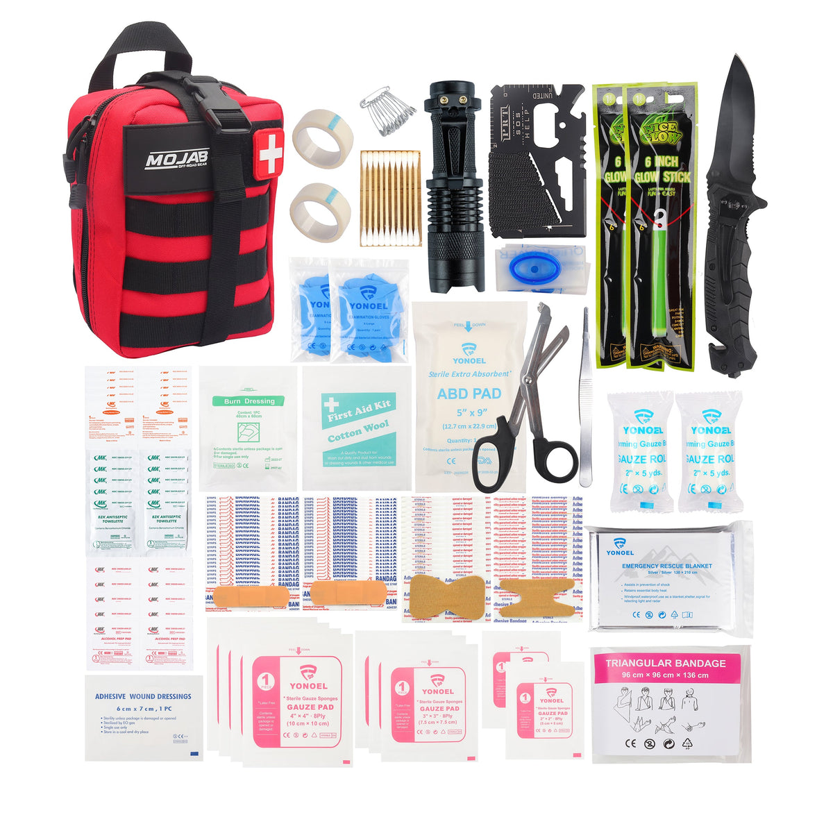 Photo of First Aid Kit (151 pieces) by MOJAB OFFROAD - Premium Recovery Gear for UTVs / Side by Sides