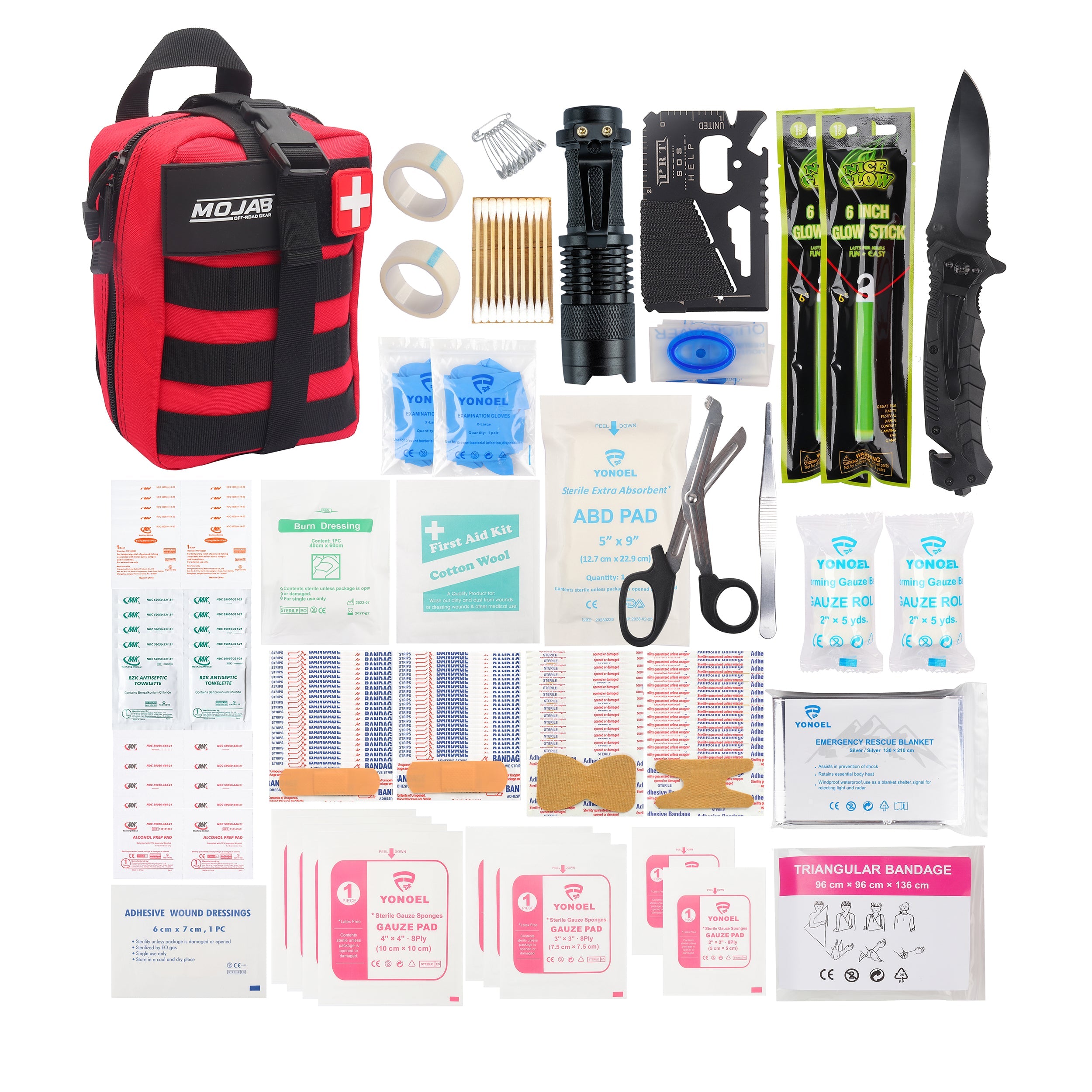 Photo of First Aid Kit (151 pieces) by MOJAB OFFROAD - Premium Recovery Kit for UTVs / Side by Sides