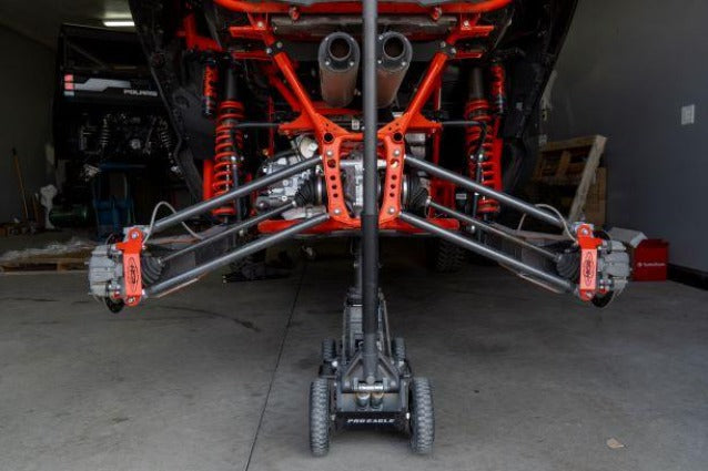 HCR Honda Talon X radius rod braces fitted to rear suspension