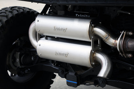 Photo of POLARIS XPEDITION DUAL MUFFLER EXHAUST - QUIET SLIP ON by Trinity Racing - Premium Slip On for UTVs / Side by Sides