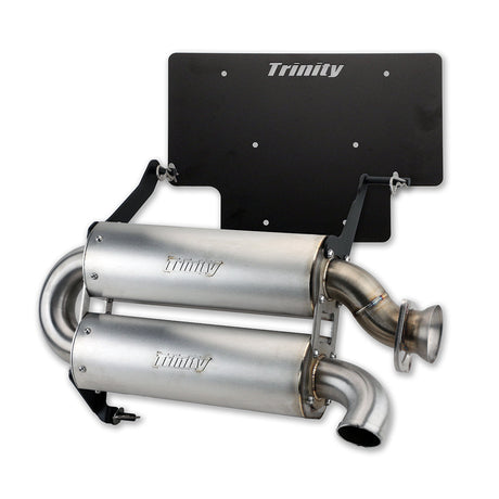 Photo of POLARIS XPEDITION DUAL MUFFLER EXHAUST - QUIET SLIP ON by Trinity Racing - Premium Slip On for UTVs / Side by Sides