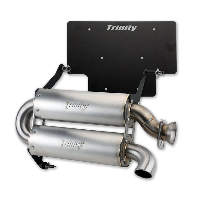 Photo of POLARIS XPEDITION DUAL MUFFLER EXHAUST - QUIET SLIP ON by Trinity Racing - Premium Slip On for UTVs / Side by Sides