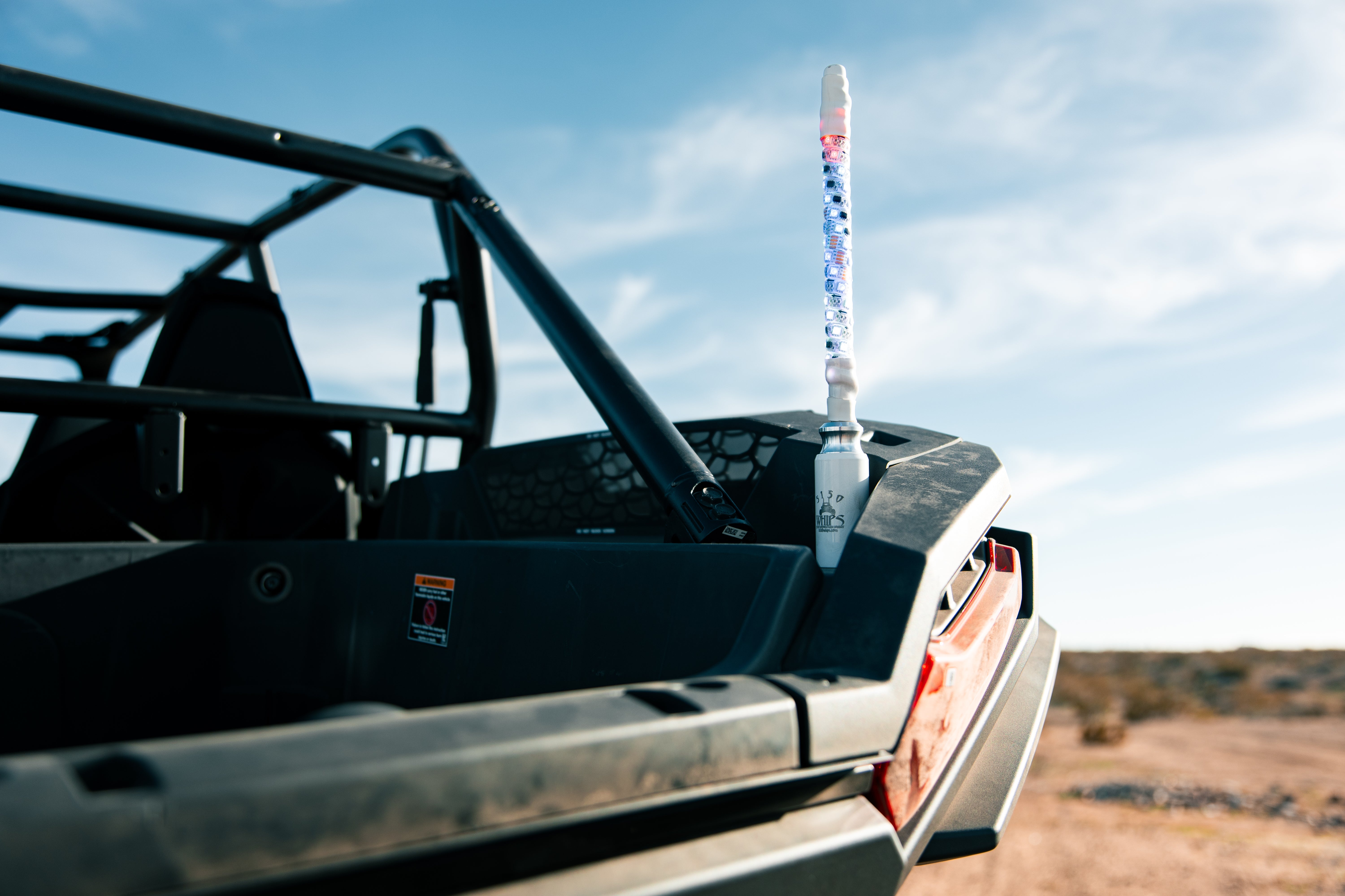 Photo of 1x 187 CHALK LINE LED Whips (single) by 5150 Whips - Premium LED Light Whips & Rock Lights for UTVs / Side by Sides