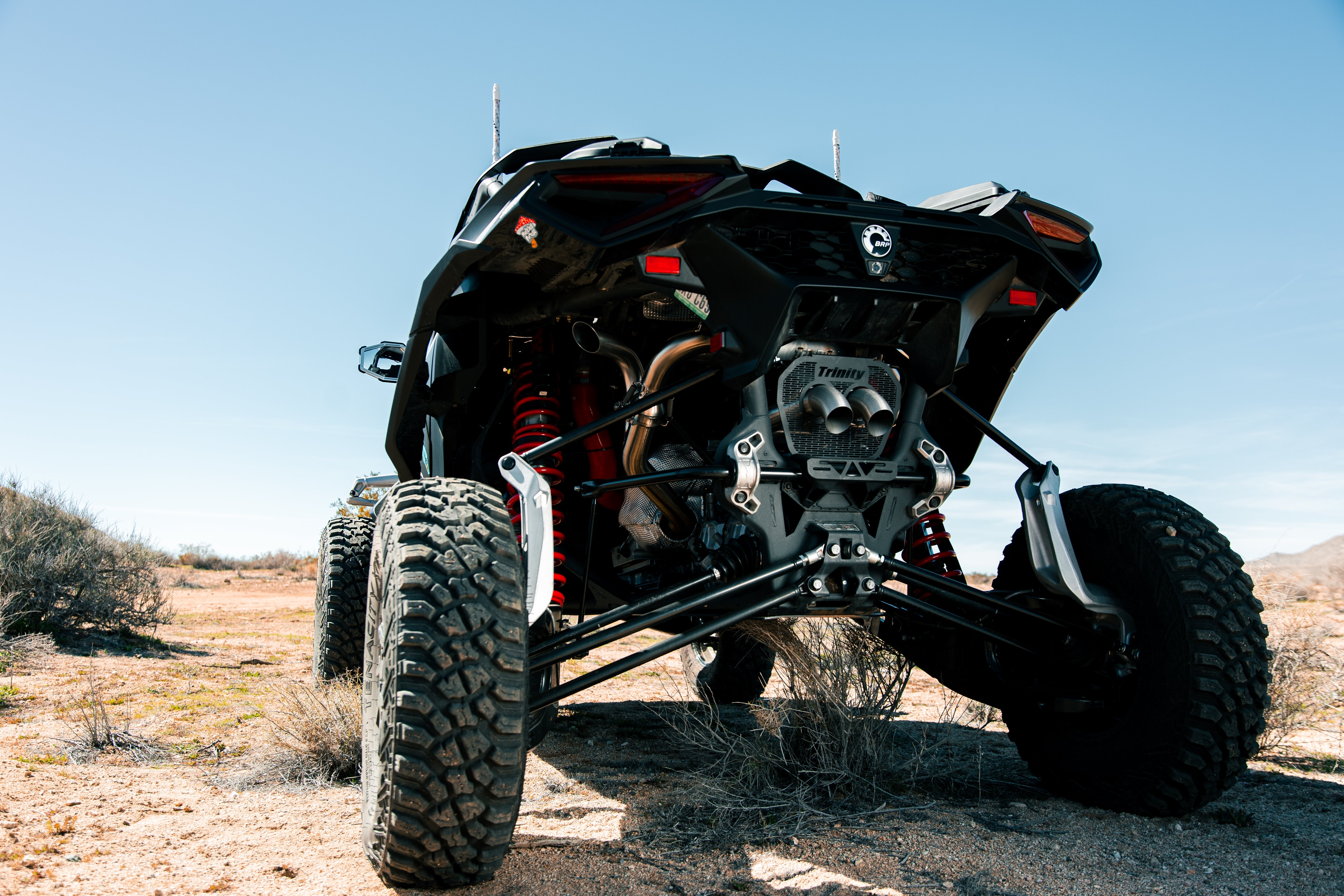 Photo of Can-Am Maverick R Slip-On Exhaust by Trinity Racing - Premium for UTVs / Side by Sides