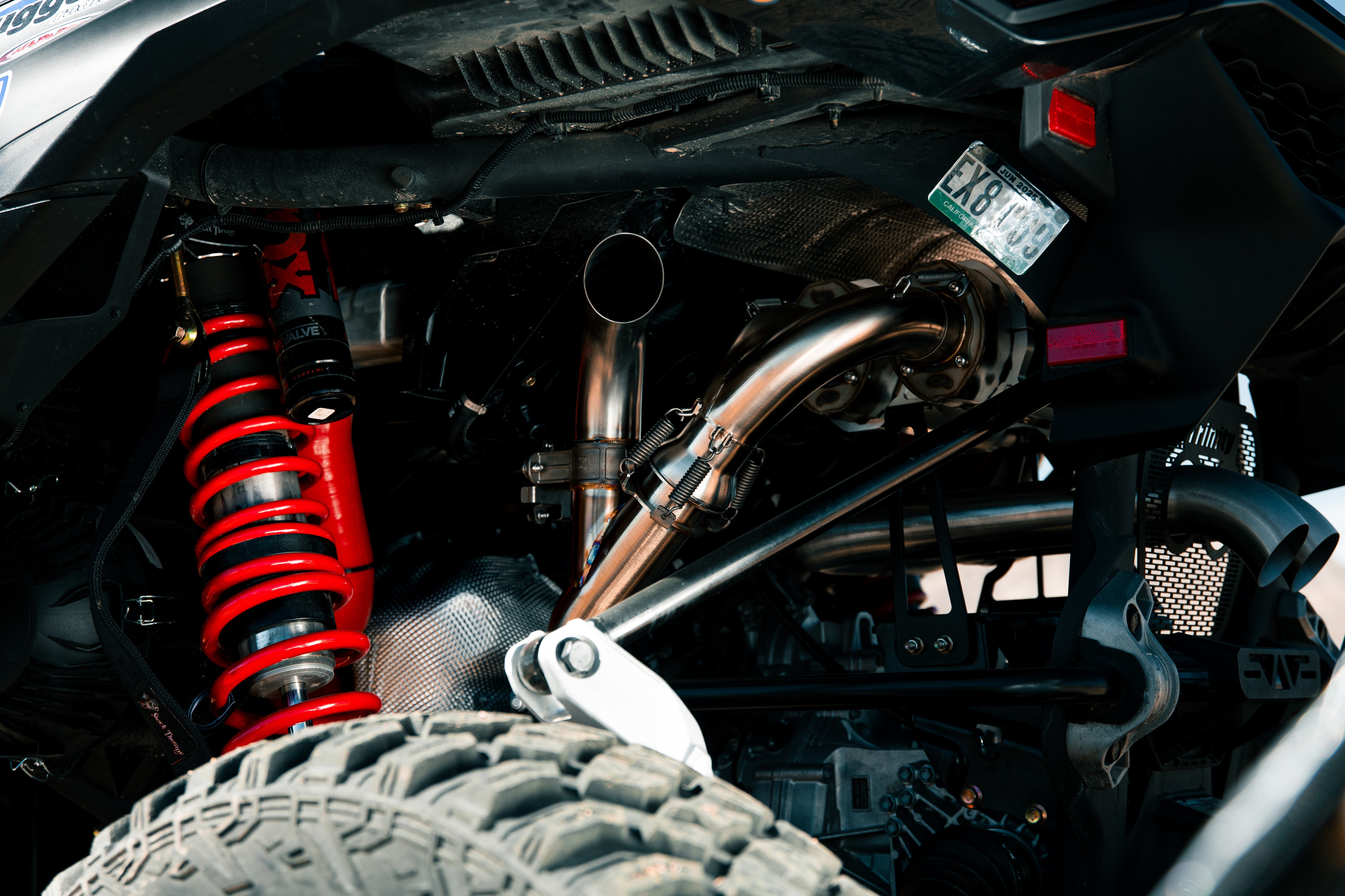 Photo of Can-Am Maverick R Sidepiece Valved Head Pipe by Trinity Racing - Premium Slip On for UTVs / Side by Sides