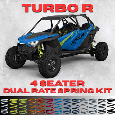 Polaris RZR Turbo R 4 Seater Dual Rate Spring Kit - 80% Better Ride + 2-3" Lift (2023)