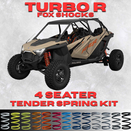 Polaris RZR Turbo R 4 Seater Tender Spring Kit - 80% Ride Improvement + 2-3 Inch Lift (2020-2023)