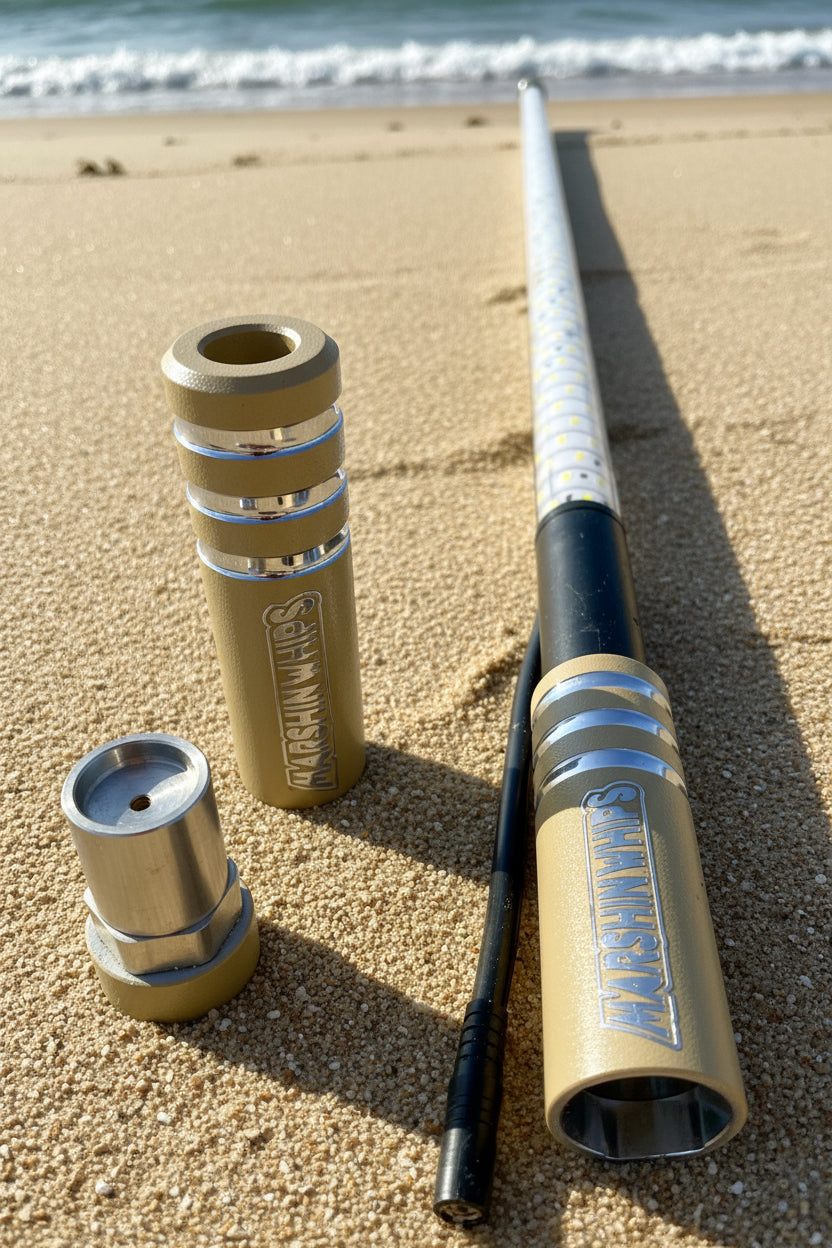 Photo of Game Changer LED Whip - Red, White & Blue Single Edition by Marshin Whips - Premium for UTVs / Side by Sides