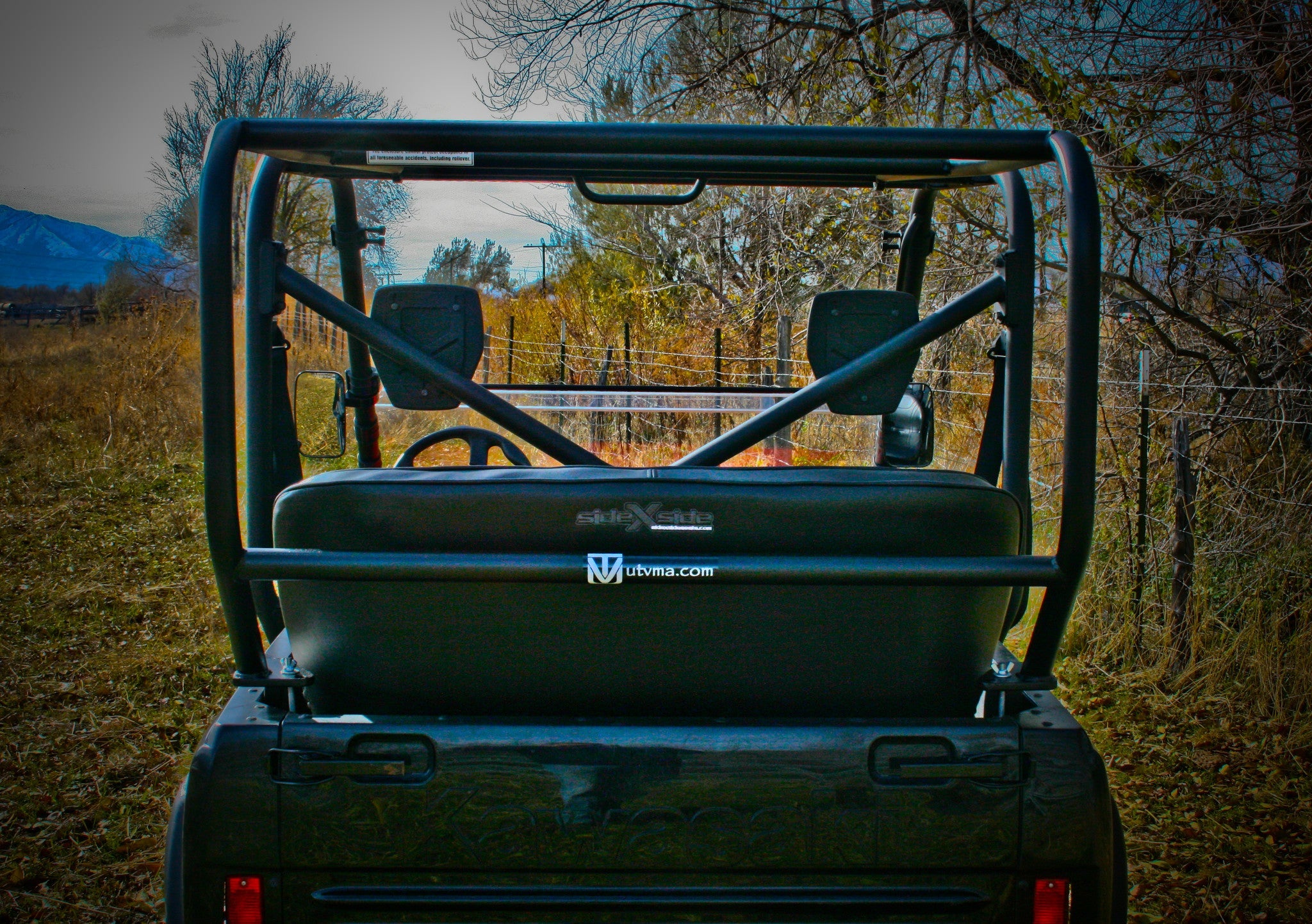 Photo of Kawasaki Teryx Backseat and Roll Cage Kit (2008-2013) by UTV Mountain Accessories - Premium Backseat and Roll Cage for UTVs / Side by Sides