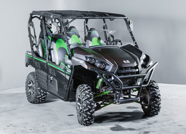 Photo of TK00910 2016-2017 KAWASAKI TERYX, 2 AND 4 SEATER HALF UTV WINDSHIELD - SCRATCH RESISTANT 3/16” by TerraRider UTV Windshields & Accessories - Premium for UTVs / Side by Sides
