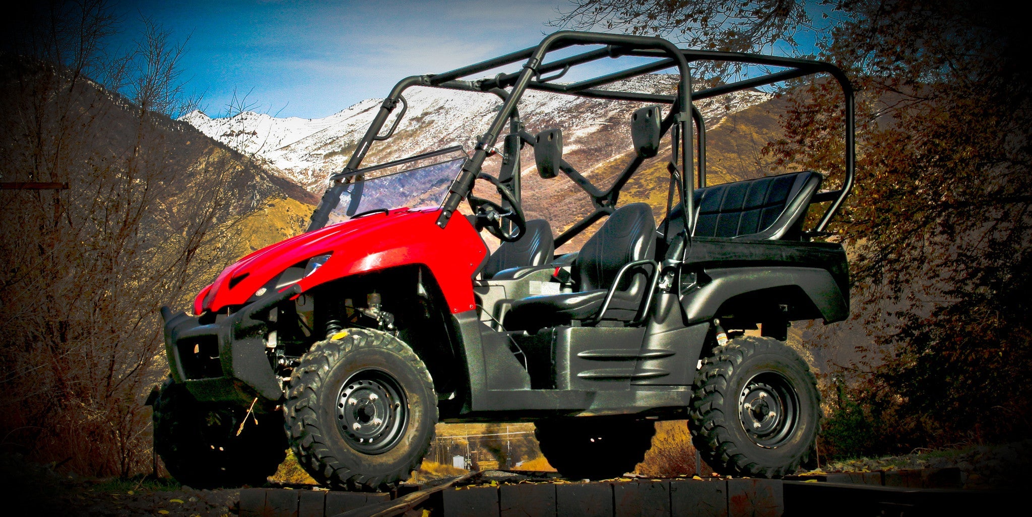 Photo of Kawasaki Teryx Backseat and Roll Cage Kit (2008-2013) by UTV Mountain Accessories - Premium Backseat and Roll Cage for UTVs / Side by Sides