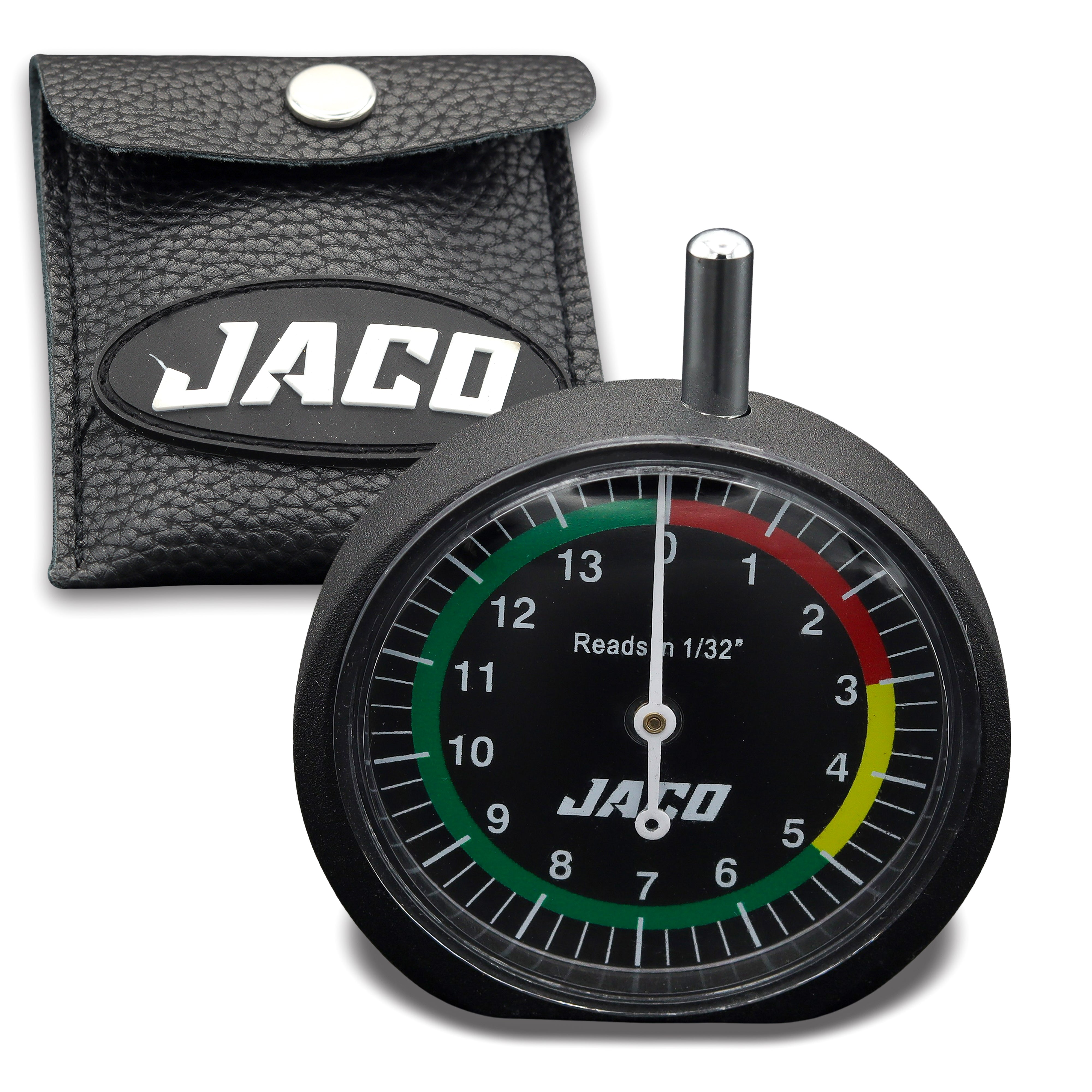Photo of TreadPro Tire Tread Depth Gauge, Dial Type (Reads in 1/32 inch) by JACO - Premium Tread Depth Gauge for UTVs / Side by Sides