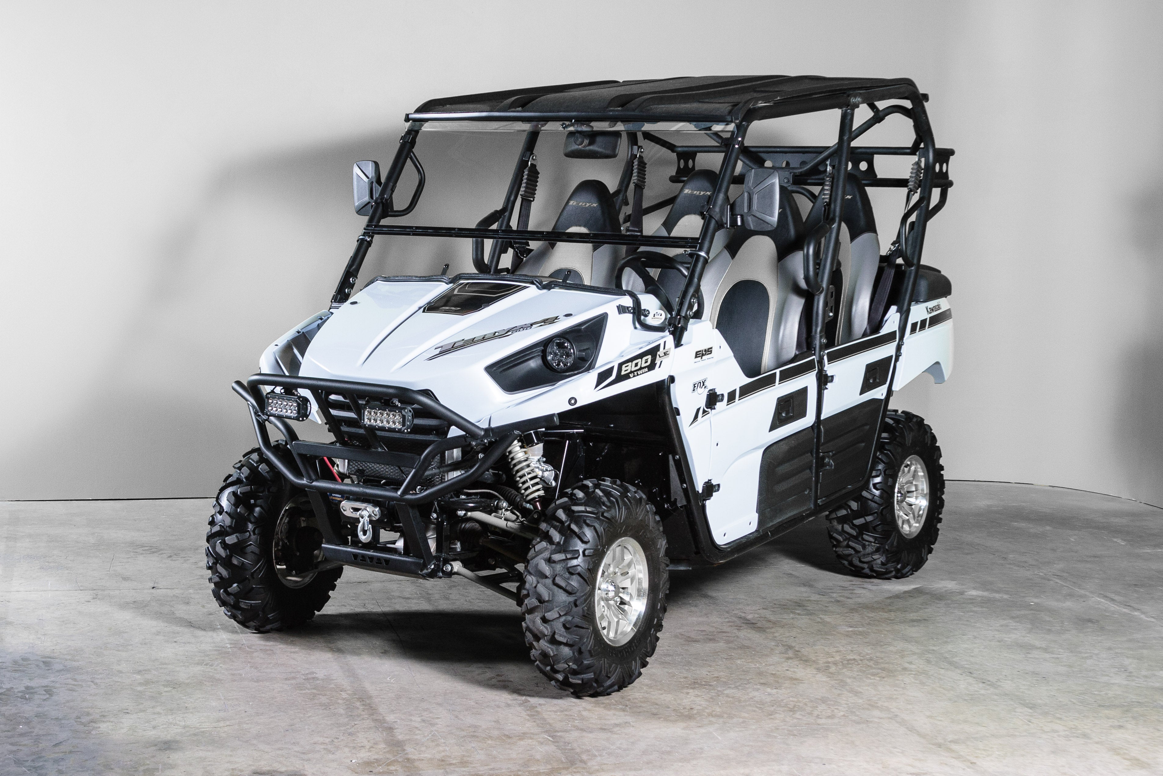 Photo of TK00918 2015 KAWASAKI TERYX, 2 AND 4 SEATER TILTING UTV WINDSHIELD - SCRATCH RESISTANT 1/4" - FOR SOFT OR NO TOP by TerraRider UTV Windshields & Accessories - Premium for UTVs / Side by Sides