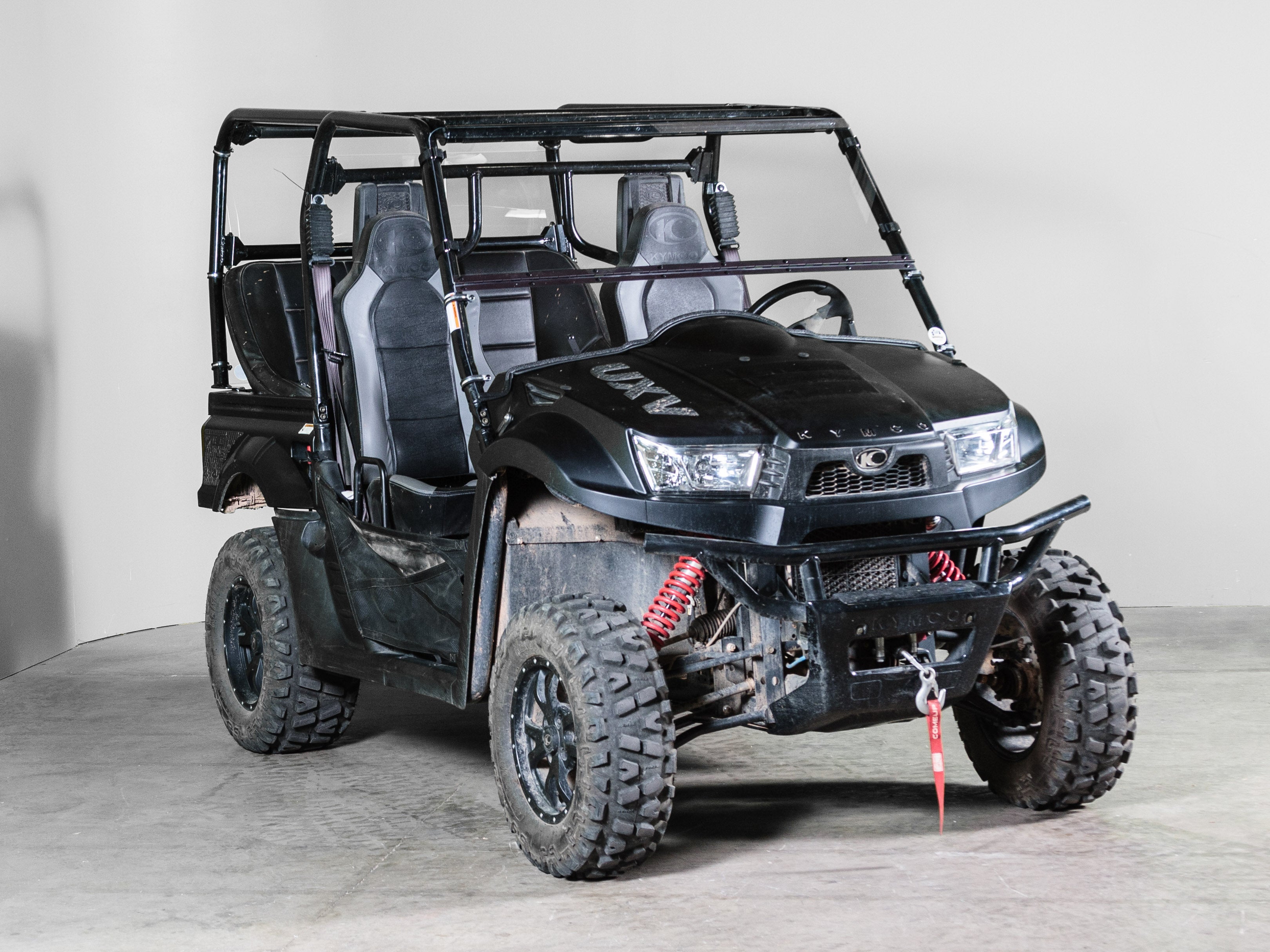 Photo of TK00664 2018+ KYMCO 700i, 2 AND 4 SEATER TILTING UTV WINDSHIELD - STANDARD 3/16" - FOR SOFT OR NO TOP by TerraRider UTV Windshields & Accessories - Premium for UTVs / Side by Sides