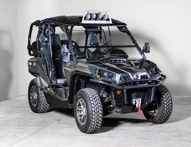 Photo of 2020 AND OLDER CAN-AM COMMANDER (EXCLUDES 2022 1000 MODELS) TILTING UTV WINDSHIELD - FOR FACTORY HARD TOP (TK00456, TK00457 & TK00458) by TerraRider UTV Windshields & Accessories - Premium for UTVs / Side by Sides