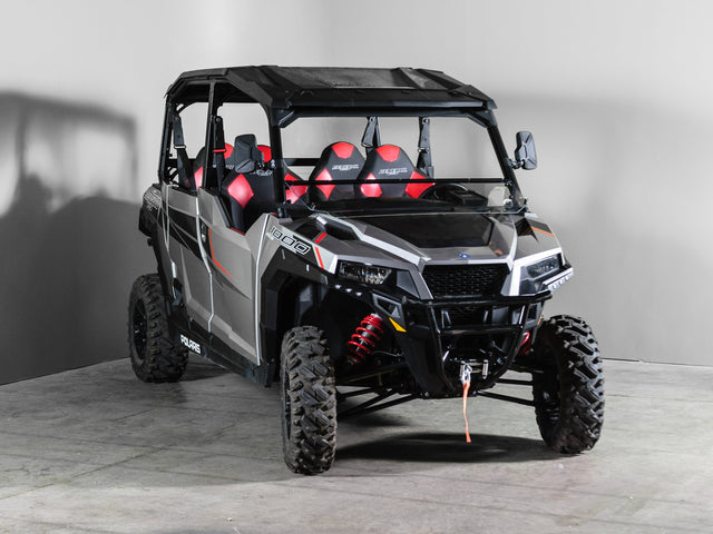 Photo of TK00797 POLARIS GENERAL WITH PRO FIT FRAME TILTING UTV WINDSHIELD - SCRATCH RESISTANT 1/4" - FOR SOFT OR NO TOP by TerraRider UTV Windshields & Accessories - Premium for UTVs / Side by Sides
