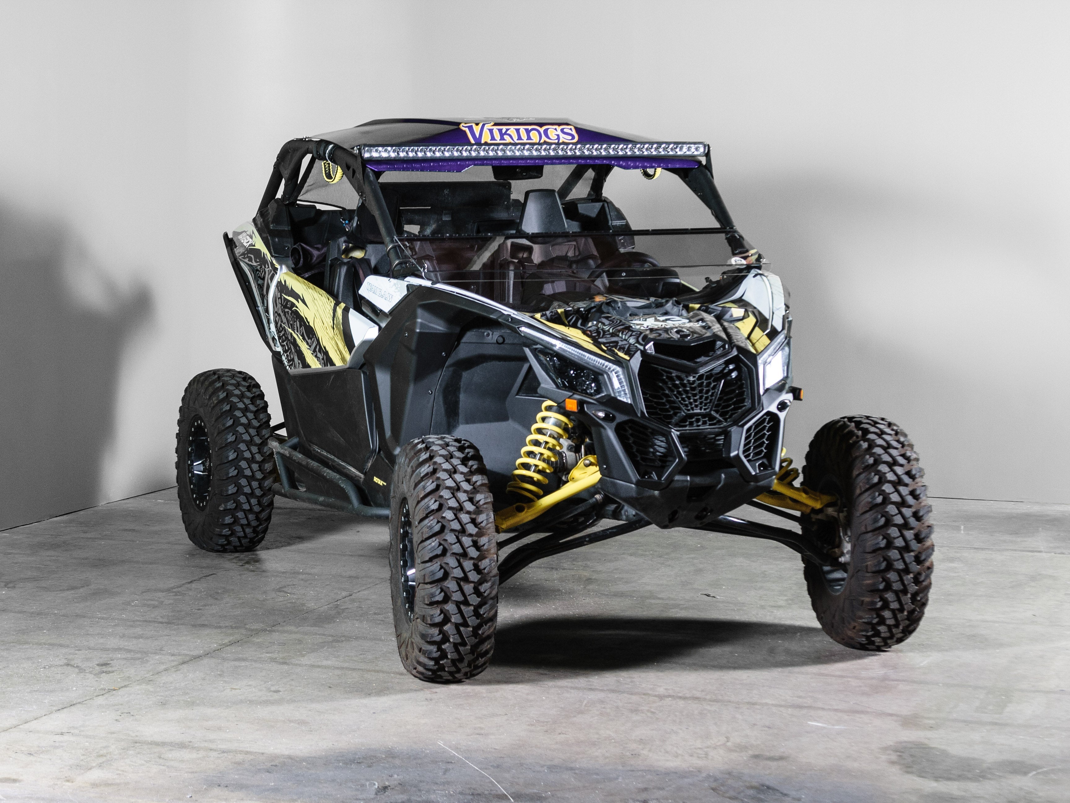 Photo of TK00511 CAN-AM MAVERICK X3 (WITHOUT INTRUSION BARS) TILTING UTV WINDSHIELD - SCRATCH RESISTANT 1/4” - FOR SOFT OR NO TOP by TerraRider UTV Windshields & Accessories - Premium for UTVs / Side by Sides