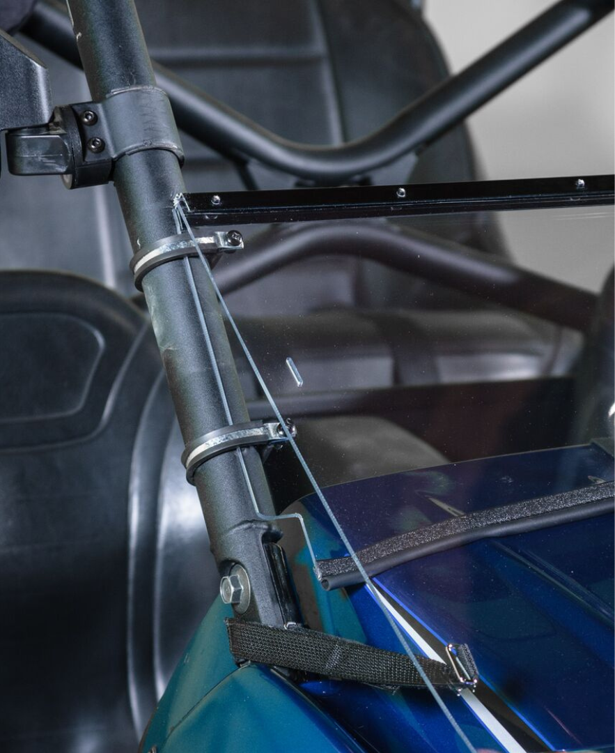 Photo of TK00882 2008-2009 KAWASAKI TERYX 2 SEATER TILTING UTV WINDSHIELD - SCRATCH RESISTANT 1/4" - FOR FACTORY HARD TOP by TerraRider UTV Windshields & Accessories - Premium for UTVs / Side by Sides