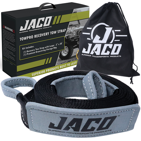 Photo of TowPro™ Recovery Tow Strap | Off Road 4x4 Towing Rope (31,542 lbs) by JACO - Premium Recovery Gear for UTVs / Side by Sides