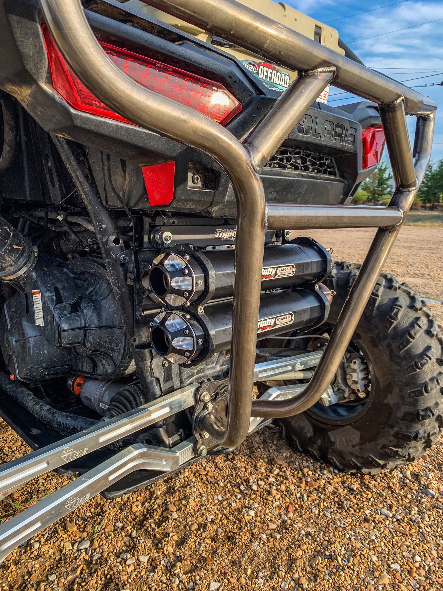 Photo of Contrast Cut Muffler Tip by Trinity Racing - Premium Exhaust Systems & Components for UTVs / Side by Sides